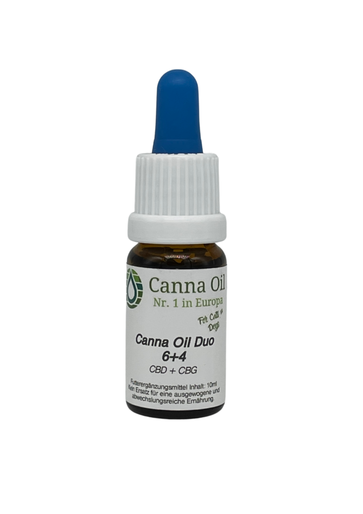 Canna Oil DUO 6+4 CBD/CBG MCT Öl für Hunde und Katzen