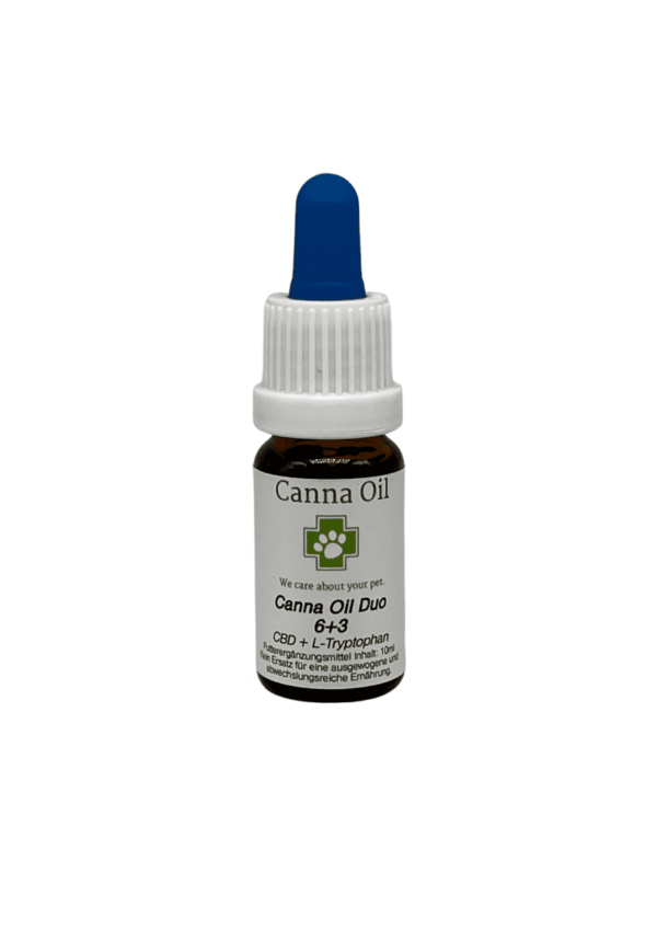 Canna Oil DUO 6+3 (CBD/L-Tryptophan Öl) für Hunde und Katzen