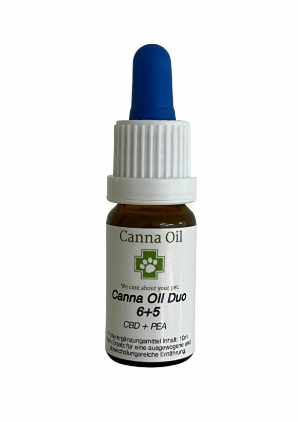 Canna Oil DUO 6+5 (CBD/PEA Öl) für Hunde und Katzen